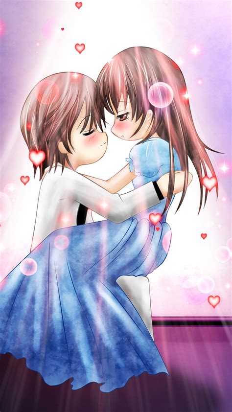 Cute Anime Couple Wallpapers For Mobile - Wallpaper Cave