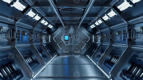 Science background fiction interior rendering sci-fi spaceship ...