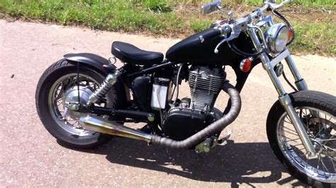 Suzuki Savage ls650 bobber conversion low budget - YouTube