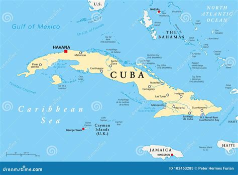 Mapa Politico De Cuba