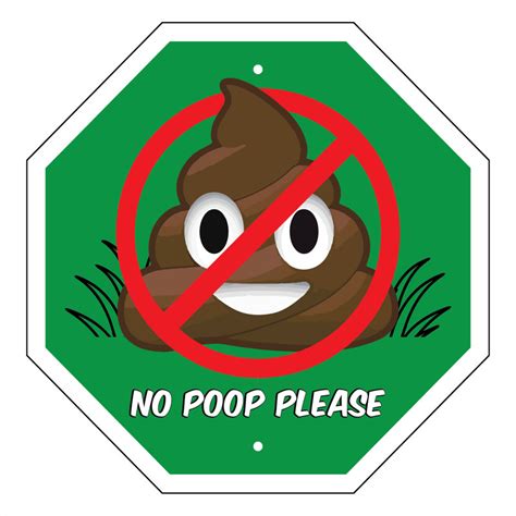 Imagine This Company No Poop Emoji Garden Sign | Wayfair