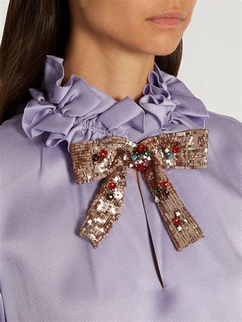 Sequin-embellished bow tie | Gucci | MATCHESFASHION.COM US | Special ...