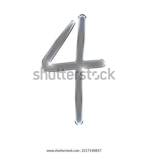 Silver Font Typography Stainless Silver Fonts Stock Illustration ...