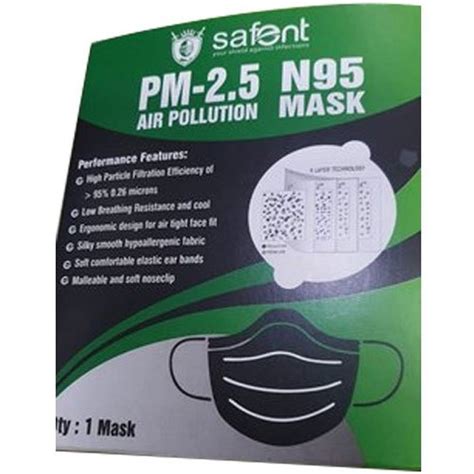 Safent Disposable Air Pollution N95 Mask at Rs 40 in Jalandhar | ID ...