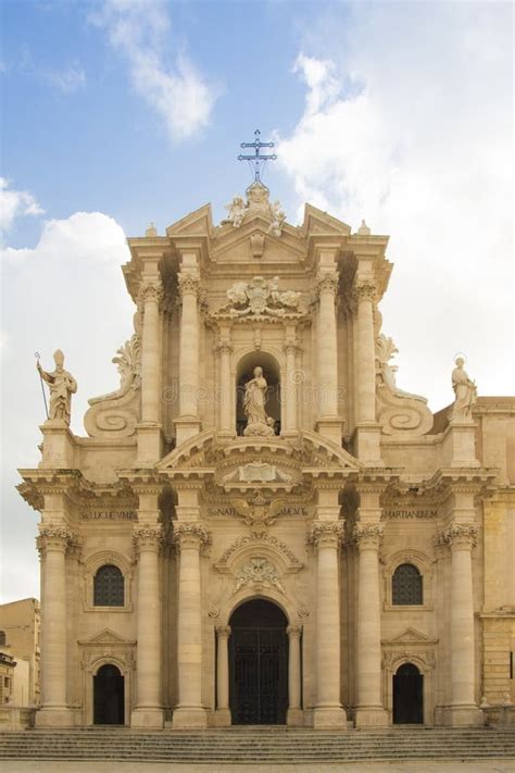 Syracuse Cathedral Dome Ortigia Stock Image - Image of cathedral ...