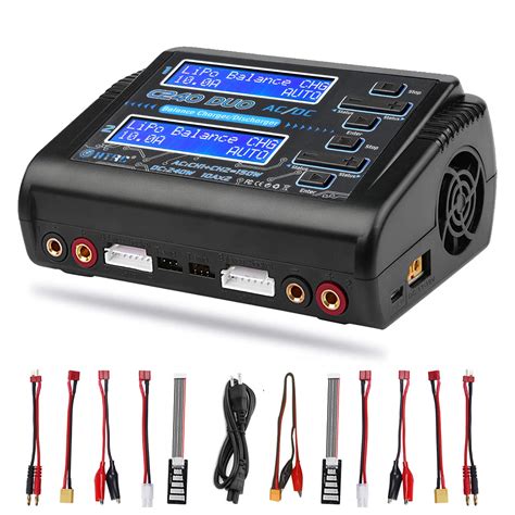 Buy Lipo Battery Charger, Dual Lipo Charger 1S-6S RC Car Battery ...