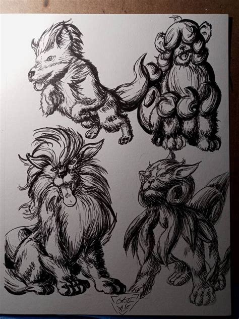 UPDATED Growlithe Evolution Line by CheeseburgerJesus on DeviantArt