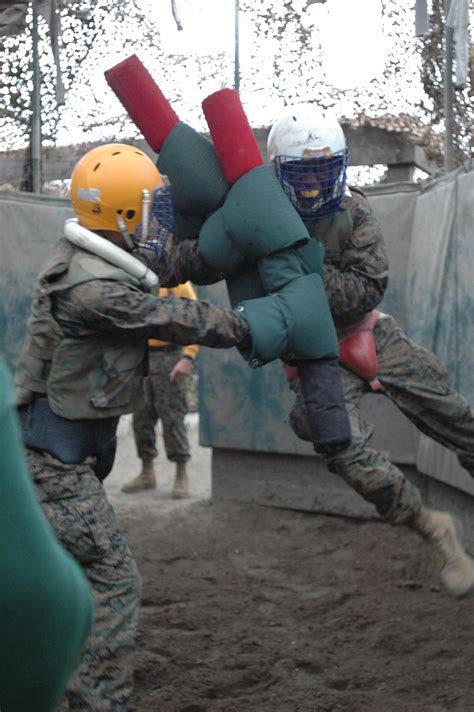 Pugil sticks teach close quarters combat > Marine Corps Training and ...