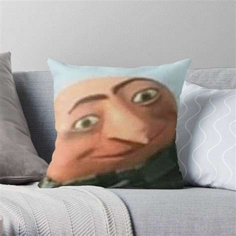 "Gru Meme Face" Throw Pillow for Sale by itsjustpeachy | Redbubble