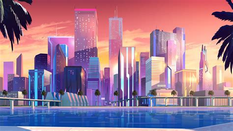 Synthwave City Wallpapers - Top Free Synthwave City Backgrounds ...