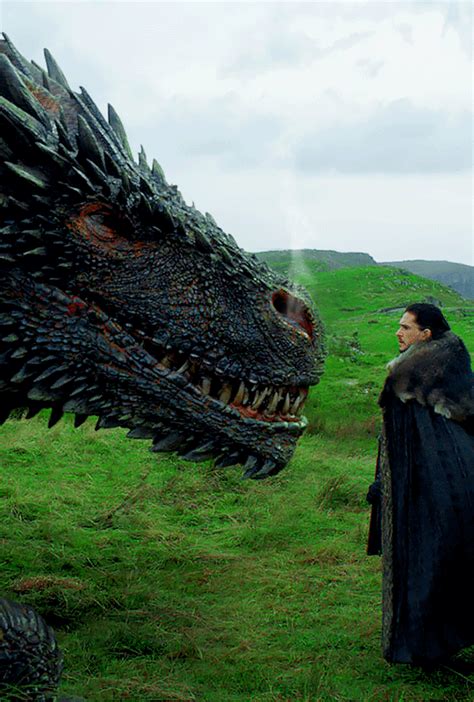 dragonsqveen: “Jon Snow meets Drogon for the first time x ”//now THIS ...