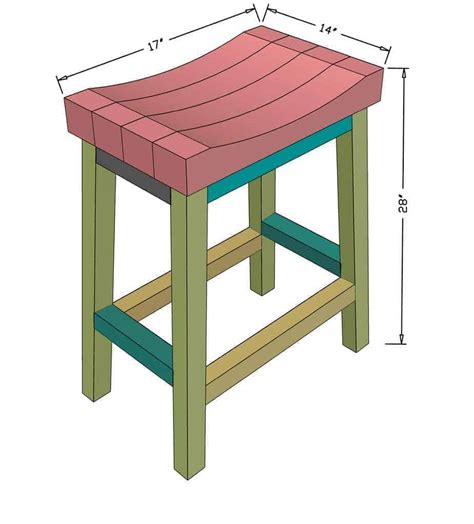 How to Build a DIY Bar Stool - Free Plans - TheDIYPlan