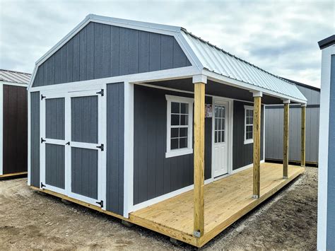 10 x 20 Signature Porch Lofted Shed | 10x20 Shed With Porch