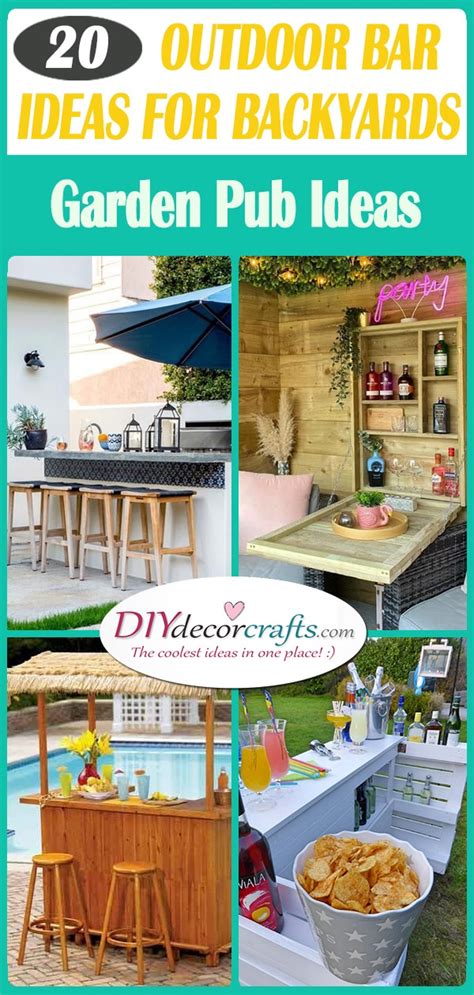 Outdoor Bar Ideas for Backyard - 20 Garden Pub Ideas