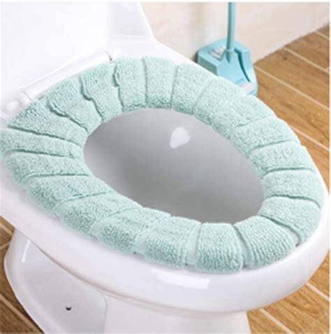 Elongated Toilet Seat Lid & Tank Cover Set SOLID GRAY FLEECE Fabric