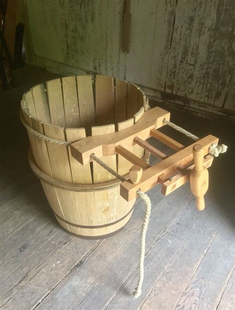 DIY Wooden Bucket with Rope