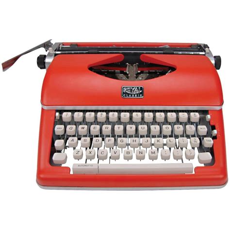 Royal Classic Manual Metal Typewriter Machine with Storage Case, Red ...