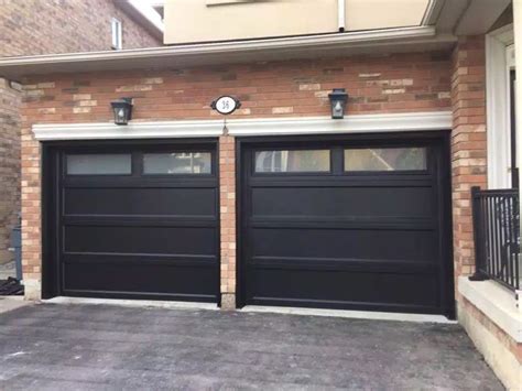 Black Garage Doors with Windows