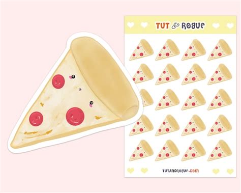 Pizza Sticker Sheet - Etsy