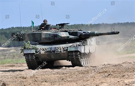 Polish Leopard 2pl Tanks During International Editorial Stock Photo ...