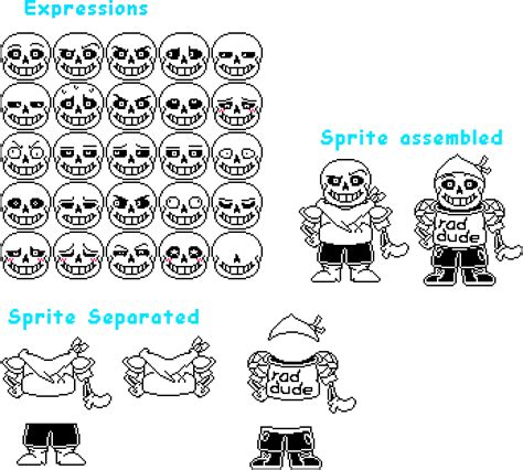 A Swap Sans Sprite Sheet by SonicTran1327 on DeviantArt