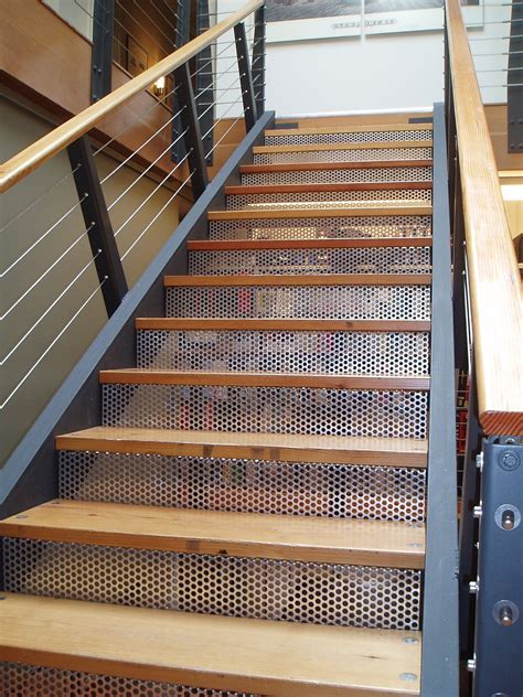 Perforated Metal Stairs