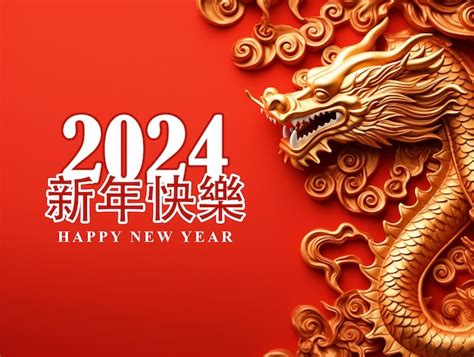 Premium Photo | Chinese new year 2024 wishes greeting