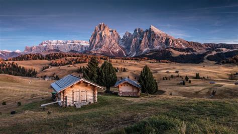 Seiser Alm Or Alpe Di Switzerland Alpine Meadow In Location Alpe Di ...