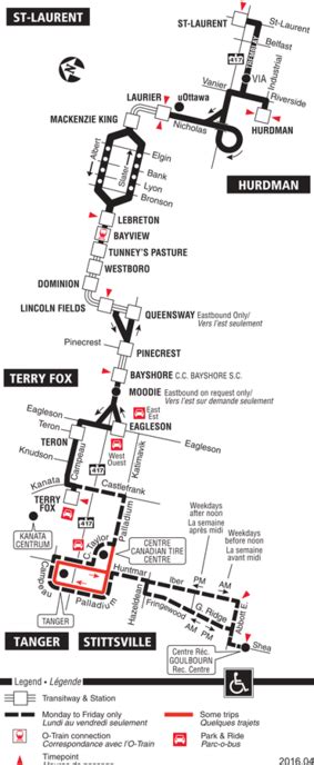 Ottawa-Carleton Regional Transit Commission route 92 'St-Laurent/Terry ...