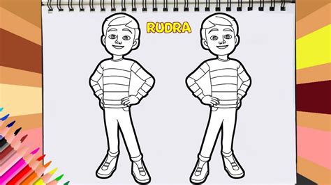 How to Draw Rudra Cartoon | Rudra Colouring Tutorial for Beginners ...