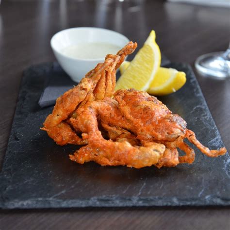 Soft shell crab in tempura batter recipe by Jean-Didier Gouges