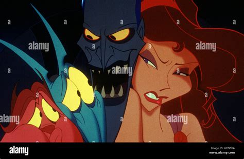 HERCULES, from left: Pain, Panic, Hades, Megara, 1997, ©Walt Disney ...