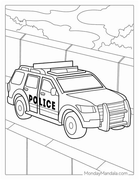 Dodge Police Car Coloring Pages