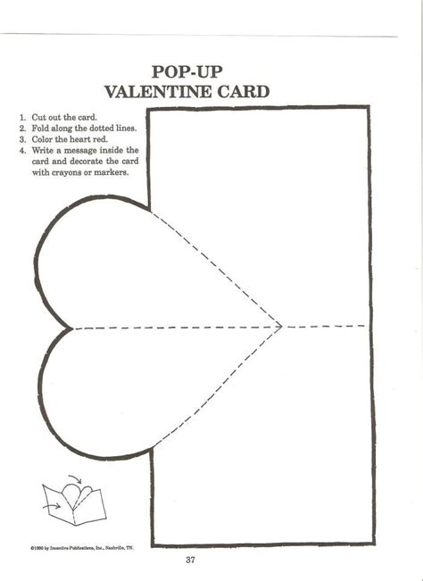 Pop Up Valentine Card Template