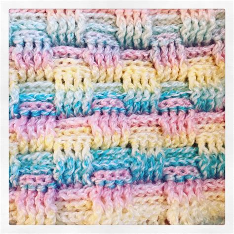 Basket weave crochet blanket!