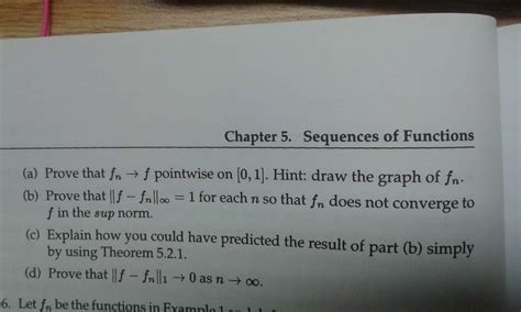 5. Let the functions fn be defined on [0,1] by fn(x? | Chegg.com