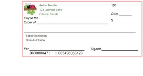 Blank Checks Template - Printable Play Checks for Kids