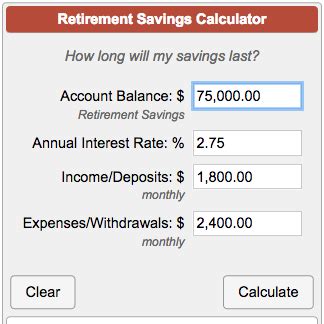 Retirement Savings Calculator