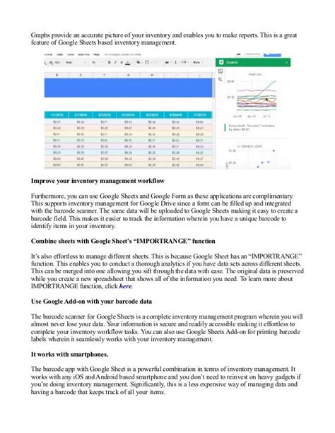 Why barcode scanner with google sheets is better than excel