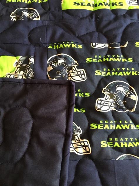 Seattle Seahawks Licensed Fabrics Are Featured in This Twin - Etsy