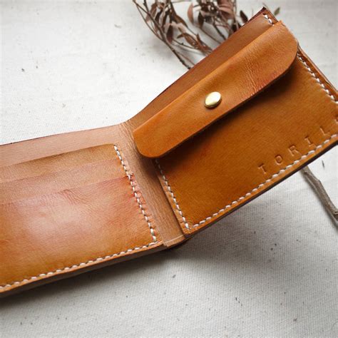 Handmade Leather Simple Wallet, 3rd Anniversary Gift By Tori Lo Leather ...