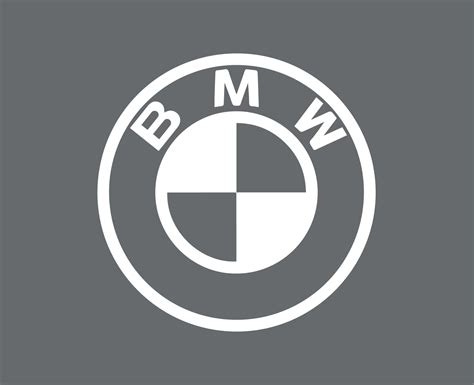 BMW Brand Logo Symbol White Design Germany Car Automobile Vector ...