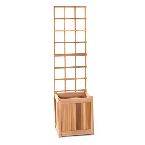 20-in Planter Box & Trellis - All Things Cedar PL20-T | Planter box ...