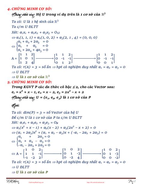 [PDF]Đại Số Tuyến Tính - Đh Bách Khoa Đà Nẵng - Công Thức Đại Số Tuyến ...