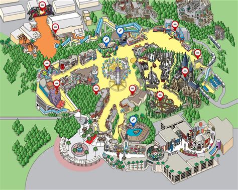 Universal Studios Hollywood Map 2023