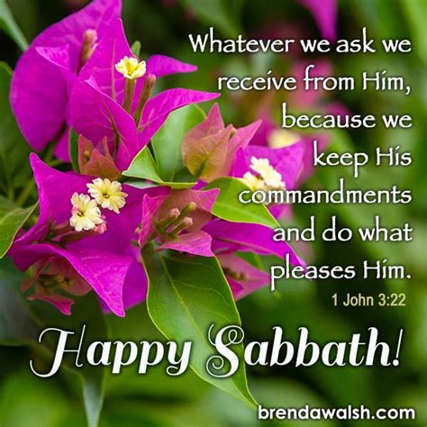 Happy Sabbath - Brenda Walsh Scripture Images