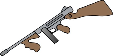 Thompson Machine Gun Clip Art at Clker.com - vector clip art online ...