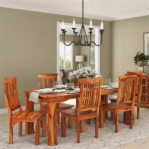 Remarkable Gallery Of Solid Wood Dining Table Set Concept | Shikalexa