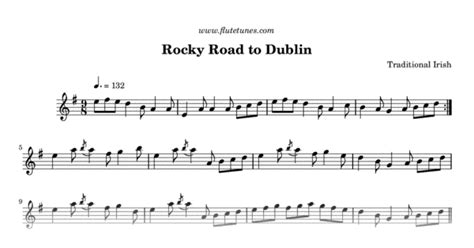 Rocky Road to Dublin (Trad. Irish) - Free Flute Sheet Music ...