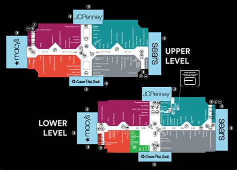 Mall Map of Orland Square Mall, a Simon Mall - Orland Park, IL